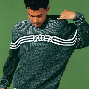 Golf Wang Blue and White Crewneck Sweater